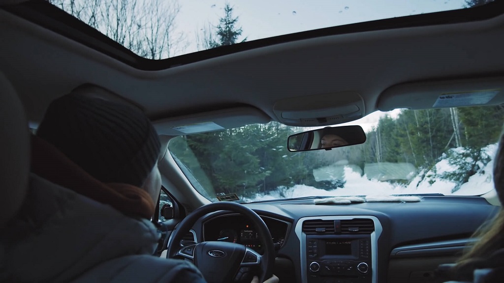 Driving in snowy condition